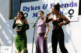 Three performers at Dyke March, 2000