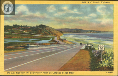 U. S. Highway 101, near Torrey Pines, California