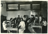 Normal School weaving class, 1919