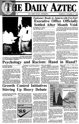 The Daily Aztec: Thursday 10/27/1988