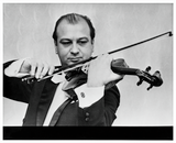 Josef Sivó plays a violin