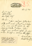 Letter from Harold W. Butzine, 1943
