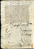 Urrutia de Vergara Papers, back of page 30, folder 5, volume 1, 1555
