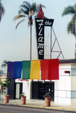 Individual flags form a rainbow at The Flame nightclub, 1999
