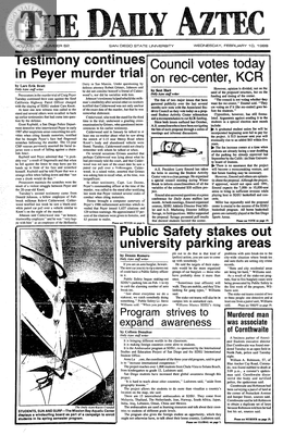 The Daily Aztec: Wednesday 02/10/1988