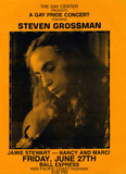 Flyer for "A Gay Pride Concert starring Steven Grossman"