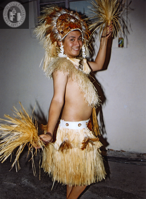 Pacific Islander-themed performer at Pride Festival, 2001