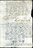 Urrutia de Vergara Papers, page 32, folder 13, volume 2, 1707