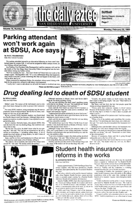 The Daily Aztec: Monday 02/22/1993