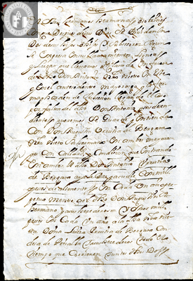 Urrutia de Vergara Papers, back of page 21, folder 12, volume 2, 1691