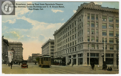 Broadway east from Spreckels Theatre, San Diego