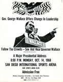 Governor George Wallace offers change in leadership, 1968