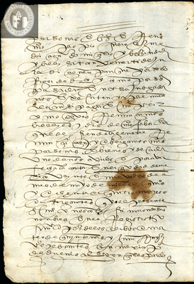 Urrutia de Vergara Papers, back of page 94, folder 8, volume 1