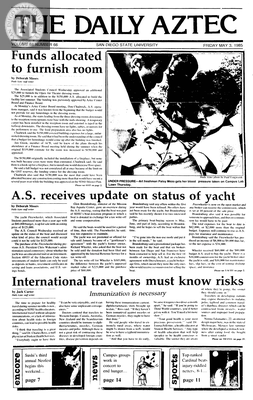 The Daily Aztec: Friday 05/03/1985