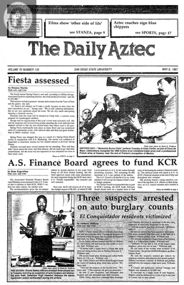 The Daily Aztec: Wednesday 05/06/1987