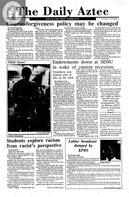 The Daily Aztec: Friday 02/22/1991