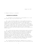 Affidavit for political asylum for a Mexican, 2015