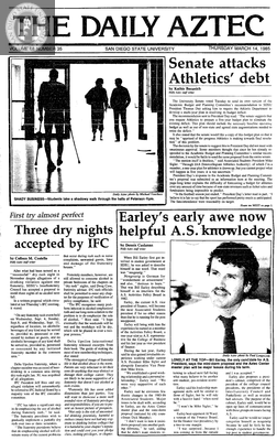 The Daily Aztec: Thursday 03/14/1985