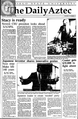The Daily Aztec: Tuesday 09/12/1989