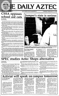 The Daily Aztec: Tuesday 02/19/1985