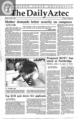 The Daily Aztec: Tuesday 04/17/1990