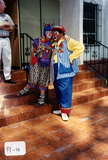 Two clowns at Pride parade, 2000