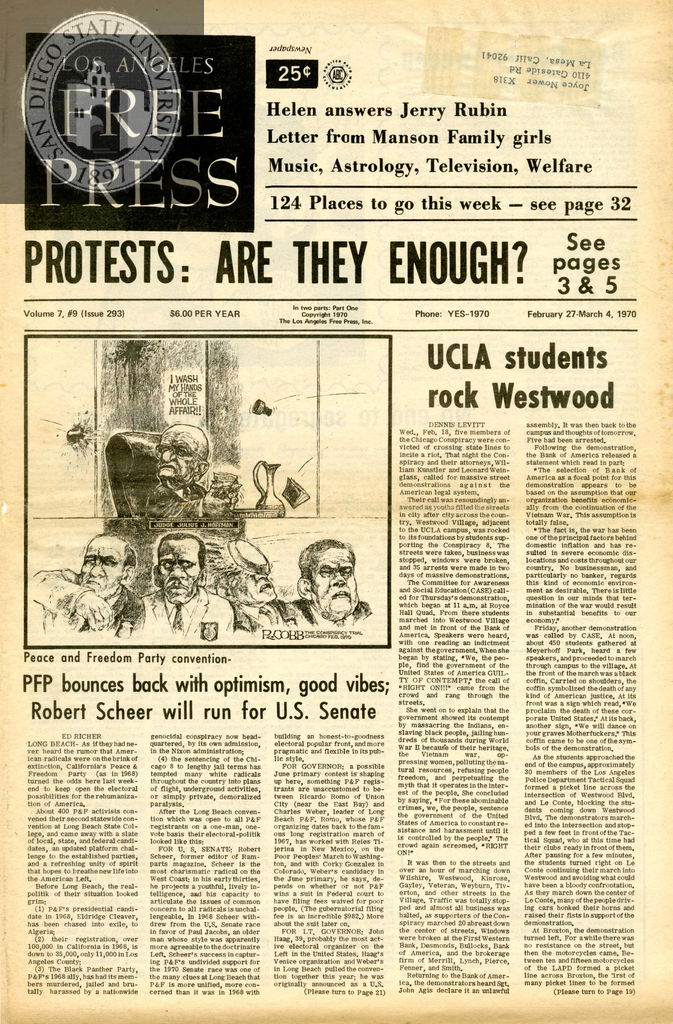 Los Angeles Free Press: 02/27/1970-03/04/1970