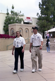 Community service officers in dome courtyard, 1999