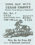 Come rap with Cesar Chavez, 1972