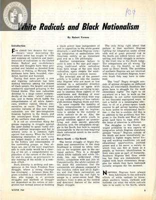 White radicals and black nationalism, 1964