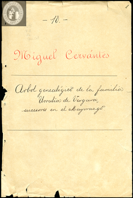 Urrutia de Vergara Papers, page 1, folder 10, volume 2