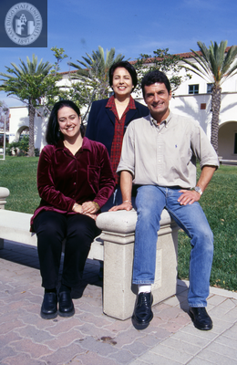 An unidentified family at Family Weekend, 2000