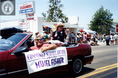 Muriel Fisher at Pride Parade, 1996