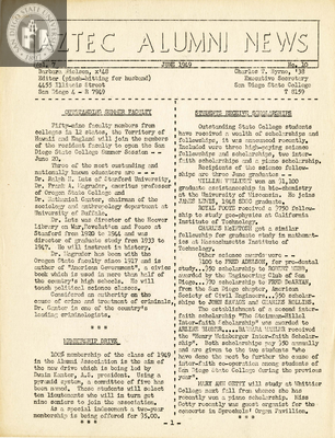 The Aztec Alumni News, Volume 7, Number 10, June 1949