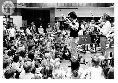 John DeMain conducts for children