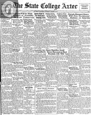 The State College Aztec: Wednesday 10/10/1934