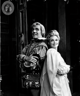Betsy Smith and Charles Macaulay in Much Ado About Nothing, 1964