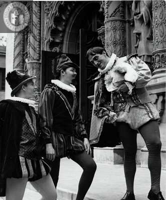 Brook Howard, Donald Hill, and Daniel Walker in Hamlet, 1955