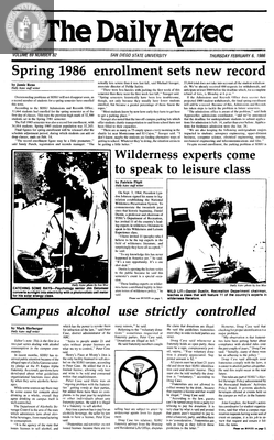 The Daily Aztec: Thursday 02/06/1986