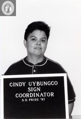 Cindy Uybungco, Sign Coordinator, 1997