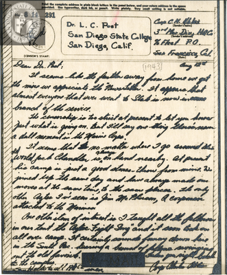 Letter from Charles N. Ables, 1943