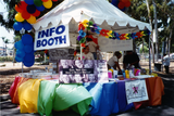 "Info booth" for The Center at Pride festival