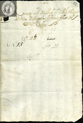 Urrutia de Vergara Papers, page 42, folder 15, volume 2, 1704