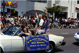 Sue Braun and John de Beck in San Diego Pride parade, 1994