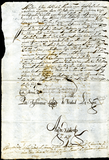 Urrutia de Vergara Papers, back of page 31, folder 13, volume 2, 1707