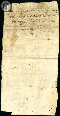 Urrutia de Vergara Papers, back of page 91, folder 18, volume 2