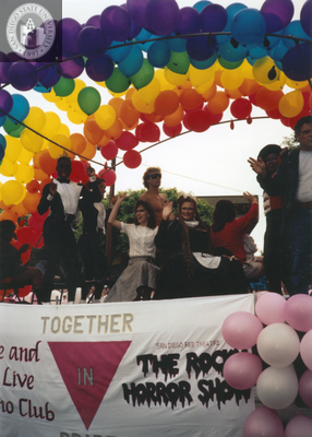 The Rocky Horror Show float at Pride parade, 1991