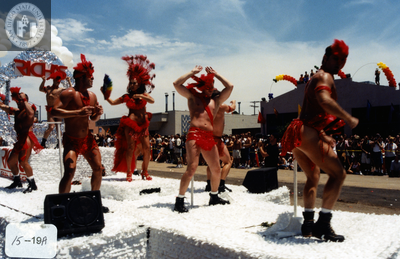 Rich's float at Pride parade, 2000