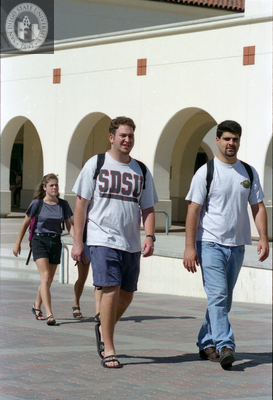 Students on Centennial Walkway, 1996