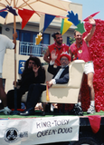 King Toby and Queen Doug in the Pride Parade, 1998